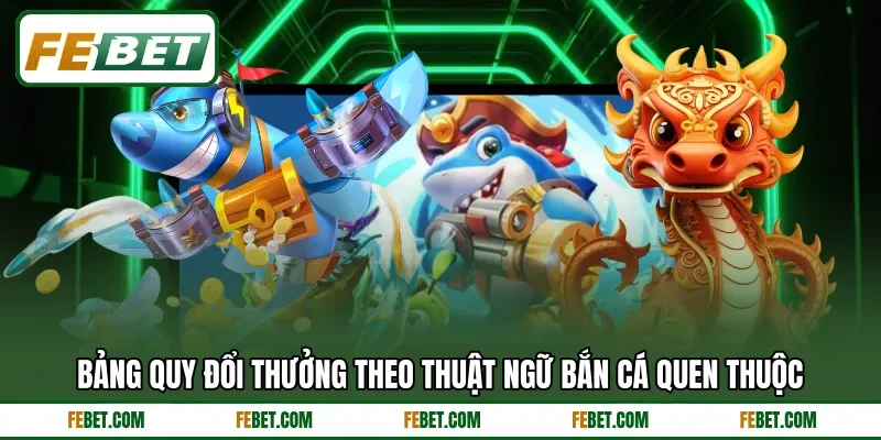 Bảng quy đổi thưởng theo thuật ngữ bắn cá quen thuộc
