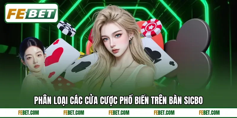 Phân loại các cửa cược phổ biến trên bàn Sicbo